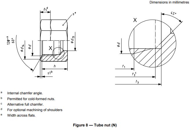 DIN_Metric_Tube_Nut_Drawing
