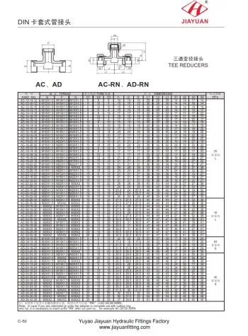 Union Tee Reduzierrohrverschraubungen