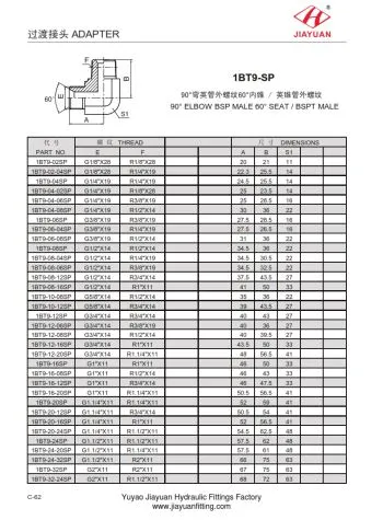 BSP-Kegel-BSPT-Steckverbinder mit Winkelstecker