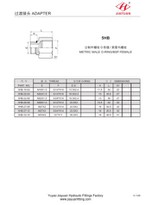 Männliche metrische ORR BSP weibliche Befestigung