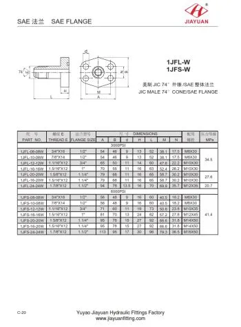 SAE-Flanschblock-JIC-Anschlüsse