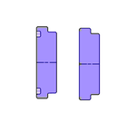 Geteilte Flanschstopfenkappen